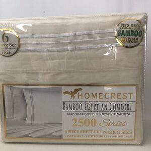 Crest White Bedding Sheets Luxurious Comfort